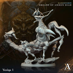 3D Printed Archvillain Games Yeziqa Sandstorm Dreams of Ammon Diah 28 32mm D&D (Online Only)