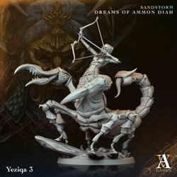 3D Printed Archvillain Games Yeziqa Sandstorm Dreams of Ammon Diah 28 32mm D&D (Online Only)