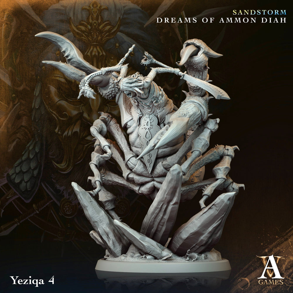 3D Printed Archvillain Games Yeziqa Sandstorm Dreams of Ammon Diah 28 32mm D&D (Online Only)