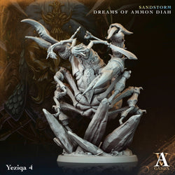 3D Printed Archvillain Games Yeziqa Sandstorm Dreams of Ammon Diah 28 32mm D&D (Online Only)