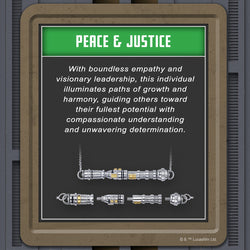 Star Wars X RockLove LIGHTSABER WORKSHOP Peace and Justice Lightsaber Necklace (ONLINE ORDER ONLY)
