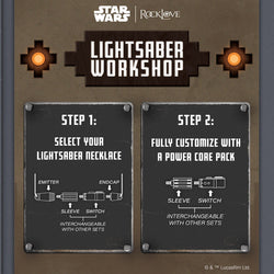 Star Wars X RockLove LIGHTSABER WORKSHOP Duty and Resolve Lightsaber Necklace (ONLINE ORDER ONLY)