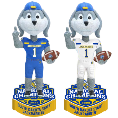 Jack the Jackrabbit South Dakota State Jackrabbits Mascot 2023 FCS Football National Champions Bobbleheads (ONLINE ORDER ONLY)