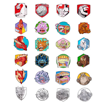 D&D: Monster Mystery Pins - Then and Now Pack (ONLINE ORDER ONLY)