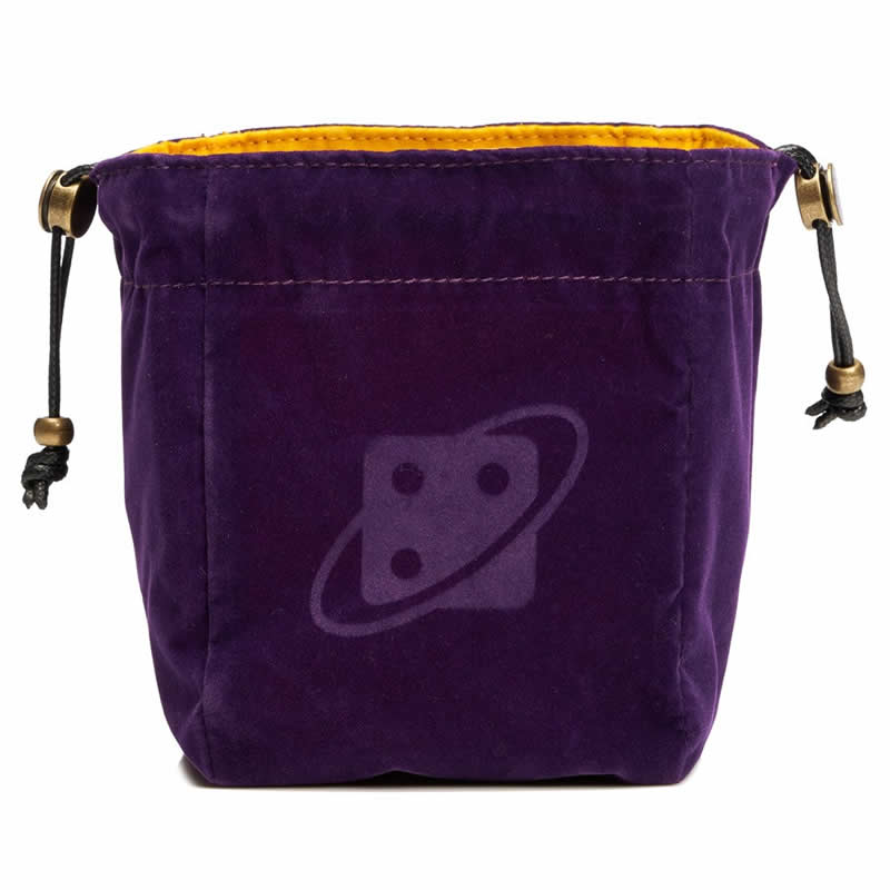 SDZ000001 Purple and Gold Reversible Dice Bag Sirius Dice Co (ONLINE ORDER ONLY)