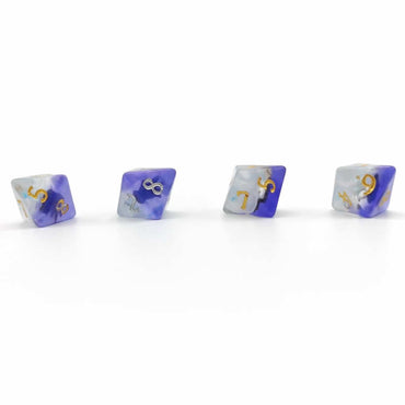 SDZ000802 Healing Hands Resin Dice with White Numbers D8 16mm (5/8 inch) Pack of 4 Dice (ONLINE ORDER ONLY)
