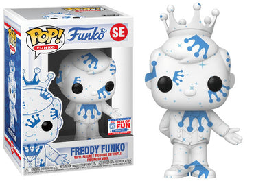 Freddy Funko (White & Blue w/ Stars, Artist Series) SE - 2021 Fundays Games Funko Fundays Box of Fun/2000 Made (Online Order Only)