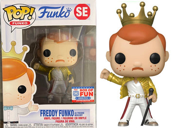 Freddy Funko (Freddie Mercury, Metallic) SE - 2021 Funko Fundays Box of Fun /2000 Made [light damage] (Online Order Only)
