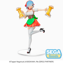 SEGA: Re:Zero Starting Life in Another World - Rem (Oktoberfest Ver.) SPM Figure (ONLINE ORDER ONLY)