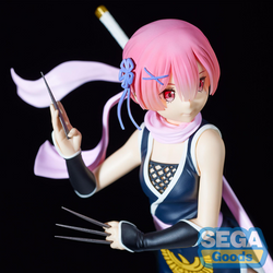 SEGA: Re:Zero Starting Life in Another World - Ram (Kunoichi Tobi Ver.) SPM Figure (ONLINE ORDER ONLY)