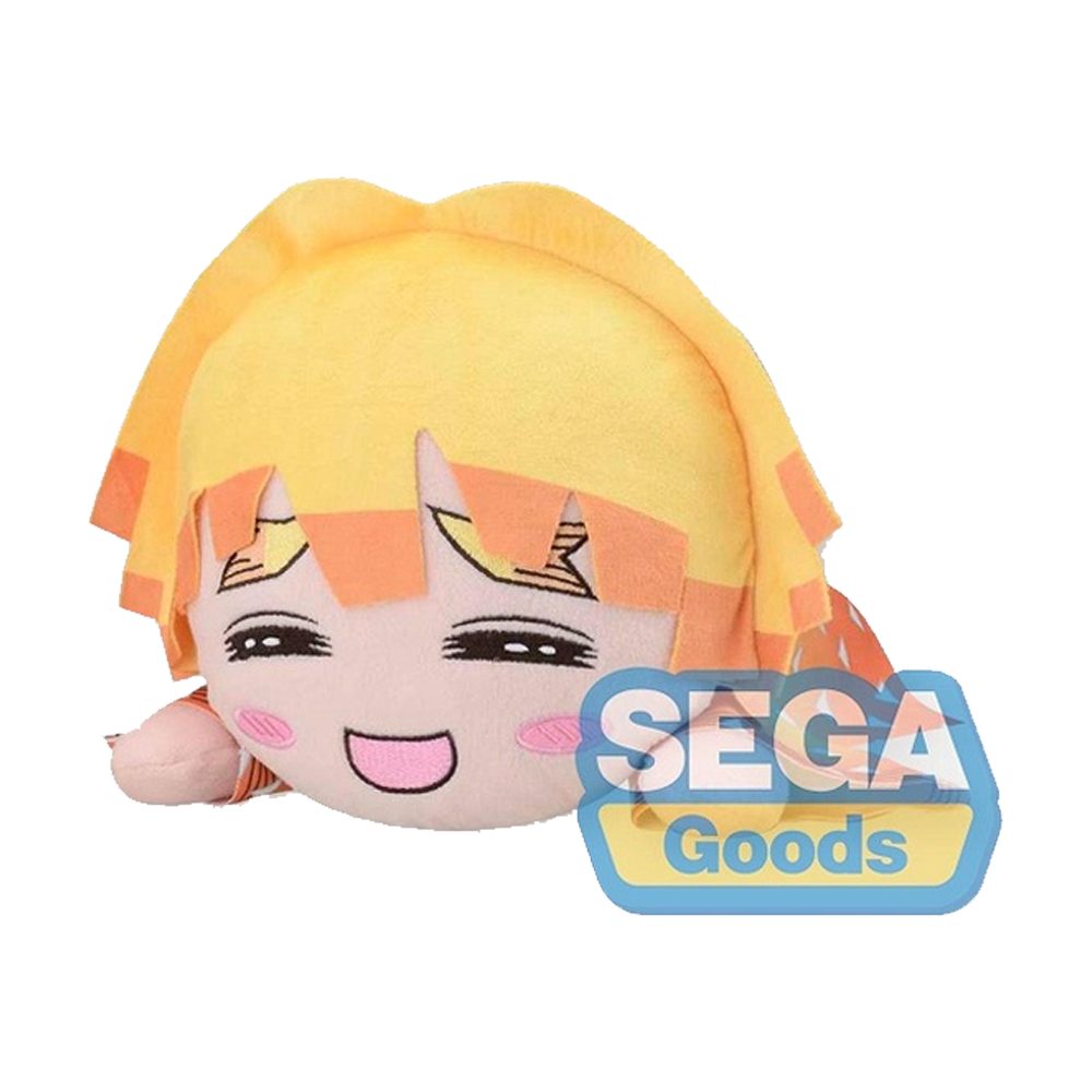 SEGA: Nesoberi Lay-Down Plush: Demon Slayer: Kimetsu no Yaiba - Zenitsu Agatsuma (Smiling) SP Plush (ONLINE ORDER ONLY)