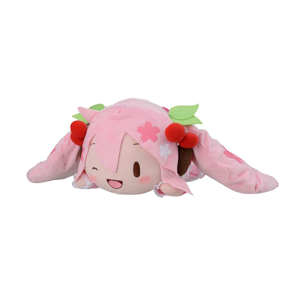 SEGA: Vocaloid - Sakura Miku (Winking) Nesoberi Lay-Down SP Plush (ONLINE ORDER ONLY)