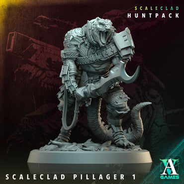 3D Printed Archvillain Games Scaleclad Pillager Scaleclad Huntpack 28 32mm D&D (Online Only)