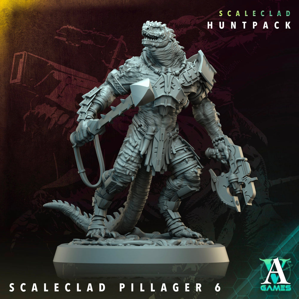 3D Printed Archvillain Games Scaleclad Pillager Scaleclad Huntpack 28 32mm D&D (Online Only)