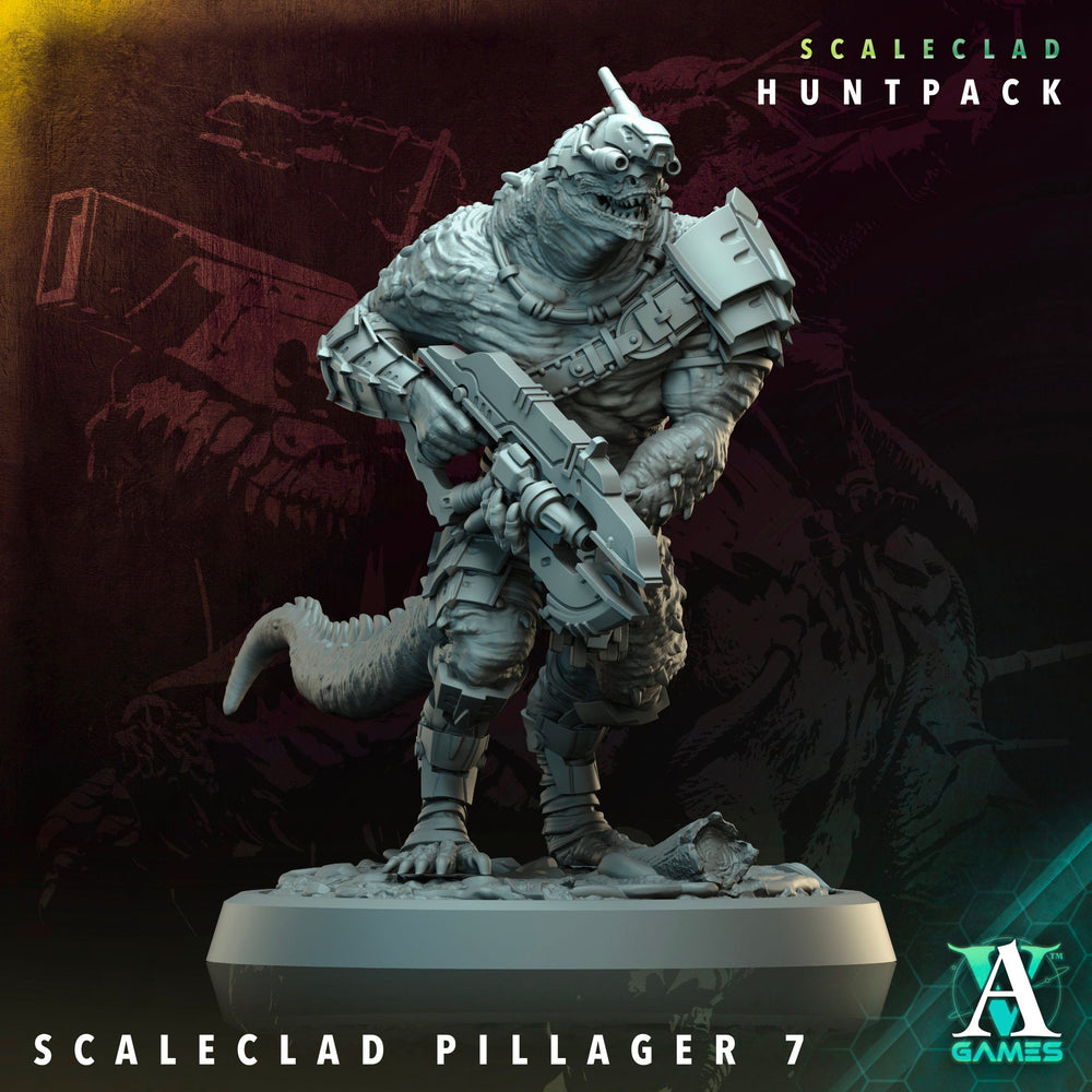 3D Printed Archvillain Games Scaleclad Pillager Scaleclad Huntpack 28 32mm D&D (Online Only)