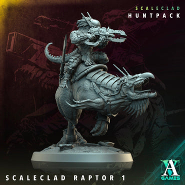 3D Printed Archvillain Games Scaleclad Raptor Scaleclad Huntpack 28 32mm D&D (Online Only)