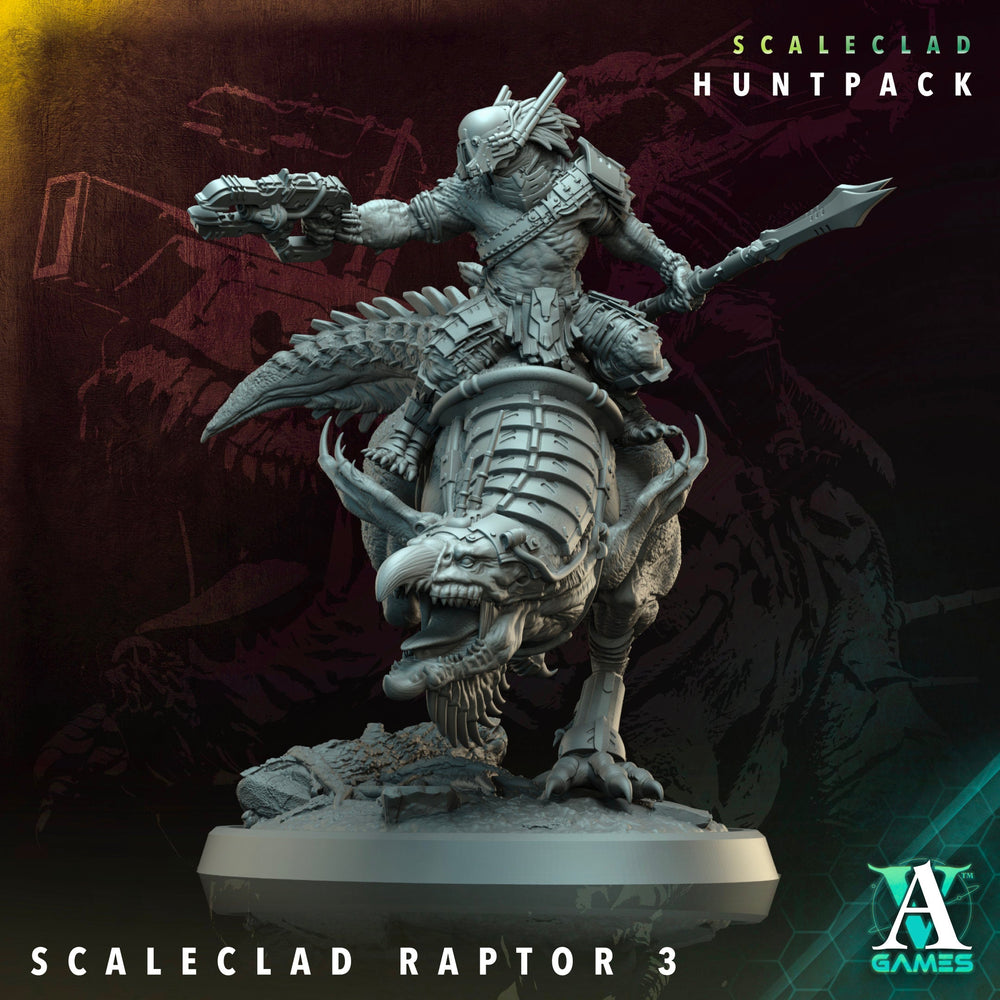 3D Printed Archvillain Games Scaleclad Raptor Scaleclad Huntpack 28 32mm D&D (Online Only)