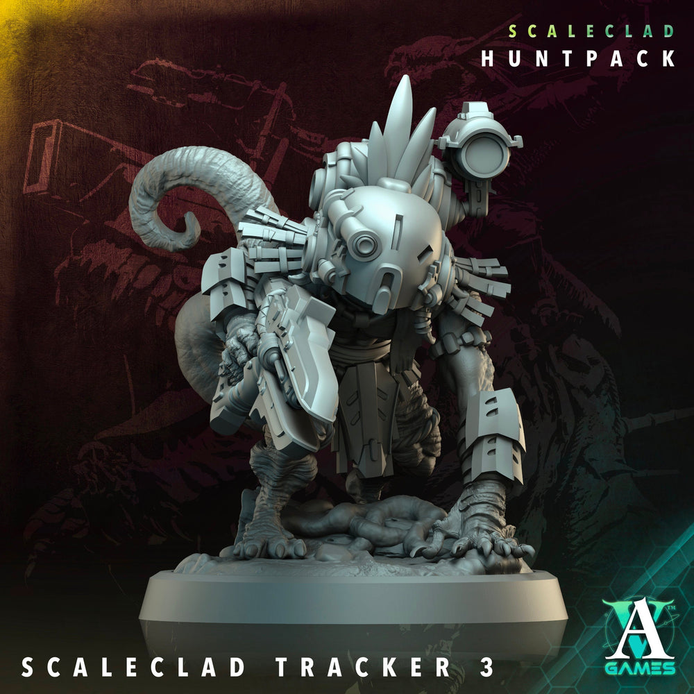 3D Printed Archvillain Games Scaleclad Tracker Scaleclad Huntpack 28 32mm D&D (Online Only)