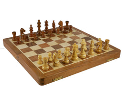 Chess Set - 14" Folding wood Magnetic Chess Set (ONLINE ORDER ONLY)