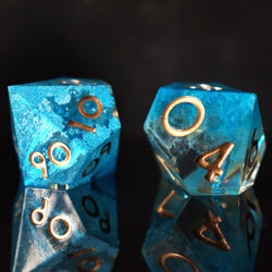 Shape of Water Sharp-Edged Resin Dice Set (ONLINE ORDER ONLY)