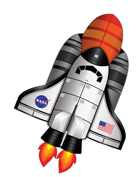 58 INCH tallSuperSize Ultra Shuttle Booster Ripstop Nylon Spaceship And Rocket Booster Kite (ONLINE ORDER ONLY)