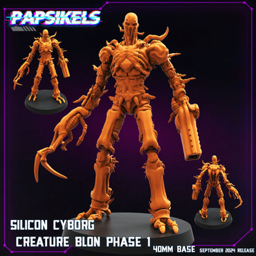 3D Printed Papsikels Silicon Cyborg Creature Blon Phase 1 SEPTEMBER 2024 CYBERPUNK 28mm 32mm (Online Only)