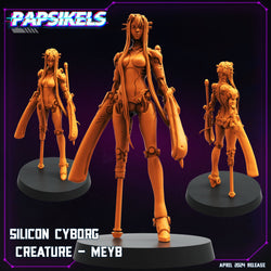 3D Printed Papsikels Silicon Cyborg Creature Set 28mm 32mm (Online Only)