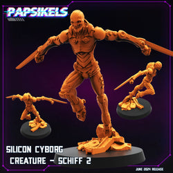 3D Printed Papsikels Silicon Cyborg Creature Schiff Set JUNE 2024 TRIBES - CYBERPUNK 28mm 32mm (Online Only)