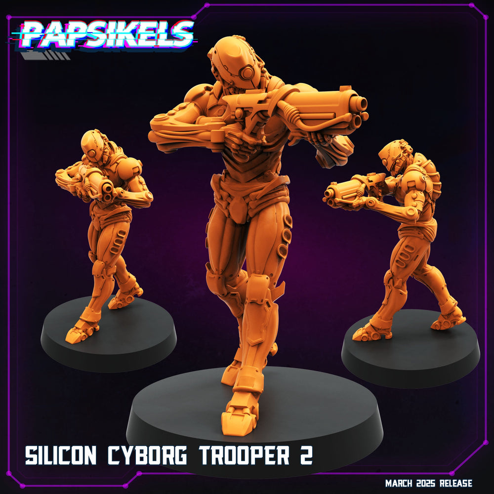 3D Printed Papsikels Silicon Cyborg Troopers MARCH 2025 CYBERPUNK 28mm 32mm (Online Only)