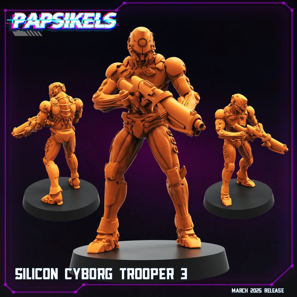 3D Printed Papsikels Silicon Cyborg Troopers MARCH 2025 CYBERPUNK 28mm 32mm (Online Only)