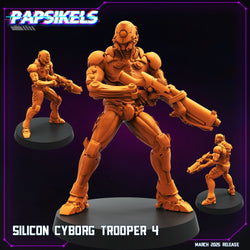 3D Printed Papsikels Silicon Cyborg Troopers MARCH 2025 CYBERPUNK 28mm 32mm (Online Only)