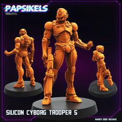 3D Printed Papsikels Silicon Cyborg Troopers MARCH 2025 CYBERPUNK 28mm 32mm (Online Only)