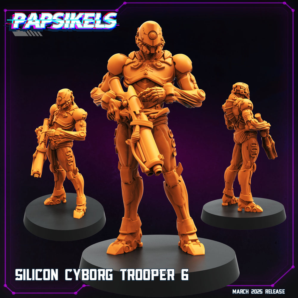 3D Printed Papsikels Silicon Cyborg Troopers MARCH 2025 CYBERPUNK 28mm 32mm (Online Only)