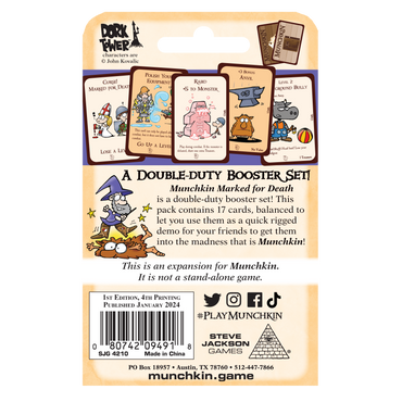 Munchkin: Marked for Death (ONLINE ORDER ONLY)