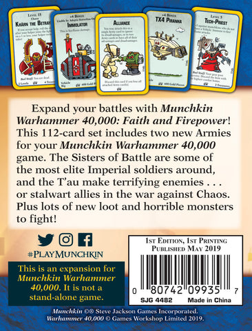 Munchkin Warhammer 40K - Faith and Firepower (ONLINE ORDER ONLY)