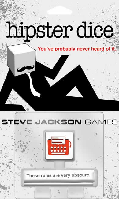 SJG131336 Hipster Dice Game Steve Jackson Games (ONLINE ORDER ONLY)