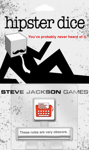 SJG131336 Hipster Dice Game Steve Jackson Games (ONLINE ORDER ONLY)