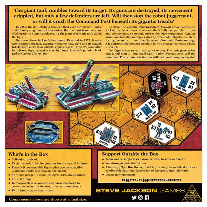 SJG1315 Ogre 6th Edition Board Game Steve Jackson Games (ONLINE ORDER ONLY)