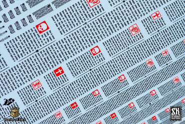 Latin Scripture | Waterslide Decals | Baron of Dice x Scumb4g Kustoms