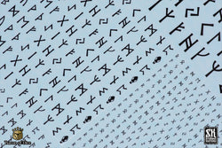 Nordic Runes A | Waterslide Decals | Baron of Dice x Scumb4g Kustoms (ONLINE ORDER ONLY)