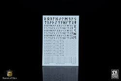 Nordic Runes A | Waterslide Decals | Baron of Dice x Scumb4g Kustoms (ONLINE ORDER ONLY)