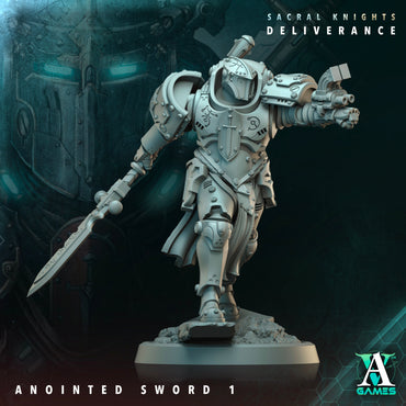3D Printed Archvillain Games Anointed Swords Sacral Knights Deliverance 28 32mm D&D (Online Only)