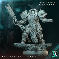 3D Printed Archvillain Games Bastion of Light Sacral Knights Deliverance 28 32mm D&D (Online Only)