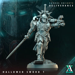 3D Printed Archvillain Games Hallowed Swords Sacral Knights Deliverance 28 32mm D&D (Online Only)