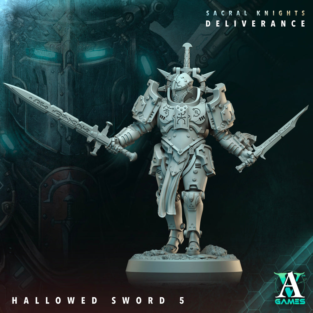 3D Printed Archvillain Games Hallowed Swords Sacral Knights Deliverance 28 32mm D&D (Online Only)