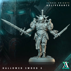3D Printed Archvillain Games Hallowed Swords Sacral Knights Deliverance 28 32mm D&D (Online Only)