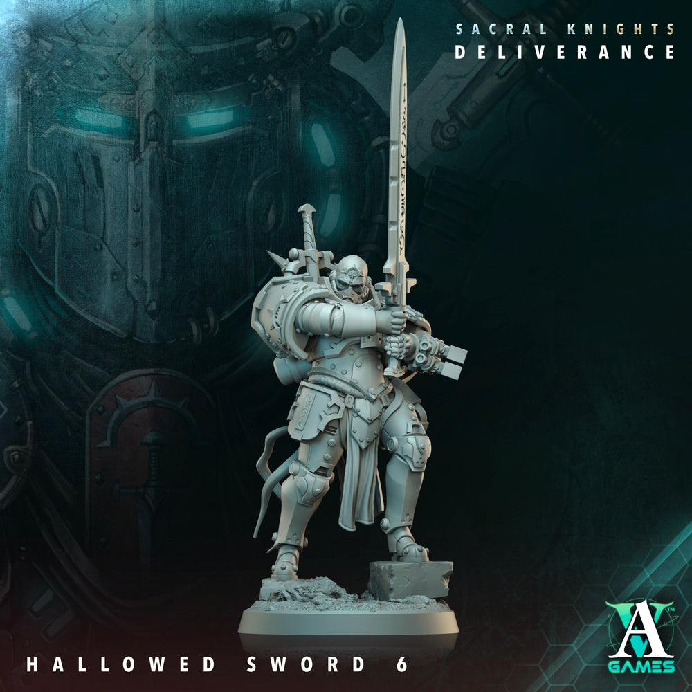 3D Printed Archvillain Games Hallowed Swords Sacral Knights Deliverance 28 32mm D&D (Online Only)