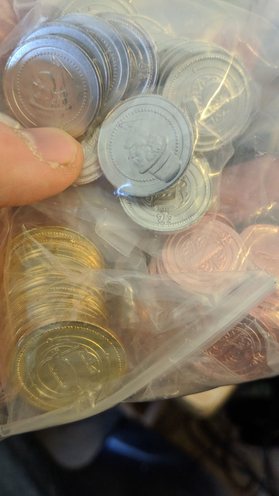50 Metal Coin Board Game Upgrade Set (Industrial Coins)  - (ONLINE ORDER ONLY)