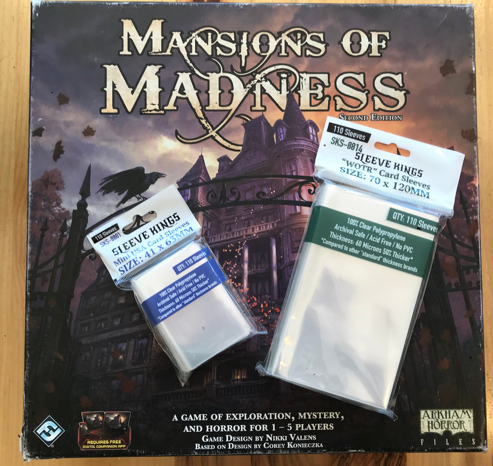 "Mansions of Madness" (2nd Edition) Compatible Sleeve Bundle (8801 X 2 + 8814 X 1) (ONLINE ORDER ONLY)