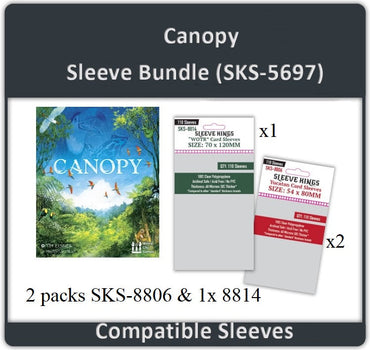"Canopy" Board Game Compatible Sleeve Bundle (8806 X 2 + 8814 X 1) (ONLINE ORDER ONLY)
